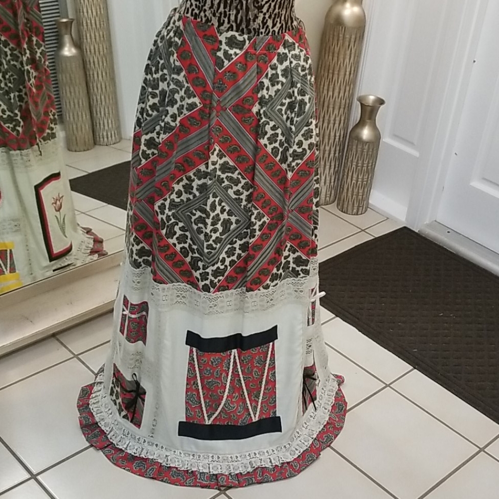 Chessa Davis Vintage Prarie Skirt & Belt - Picture 2 of 14